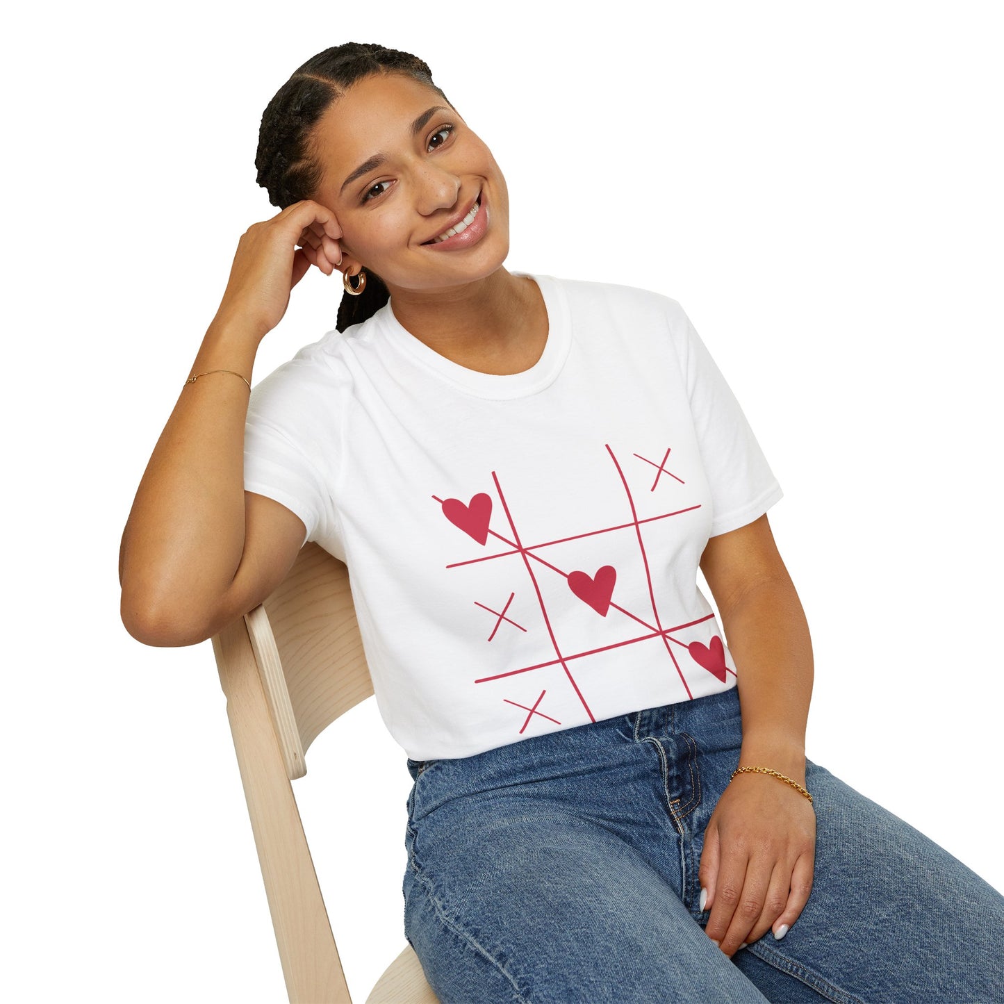 Love Wins - Heart Tic-Tac-Toe T‑Shirt