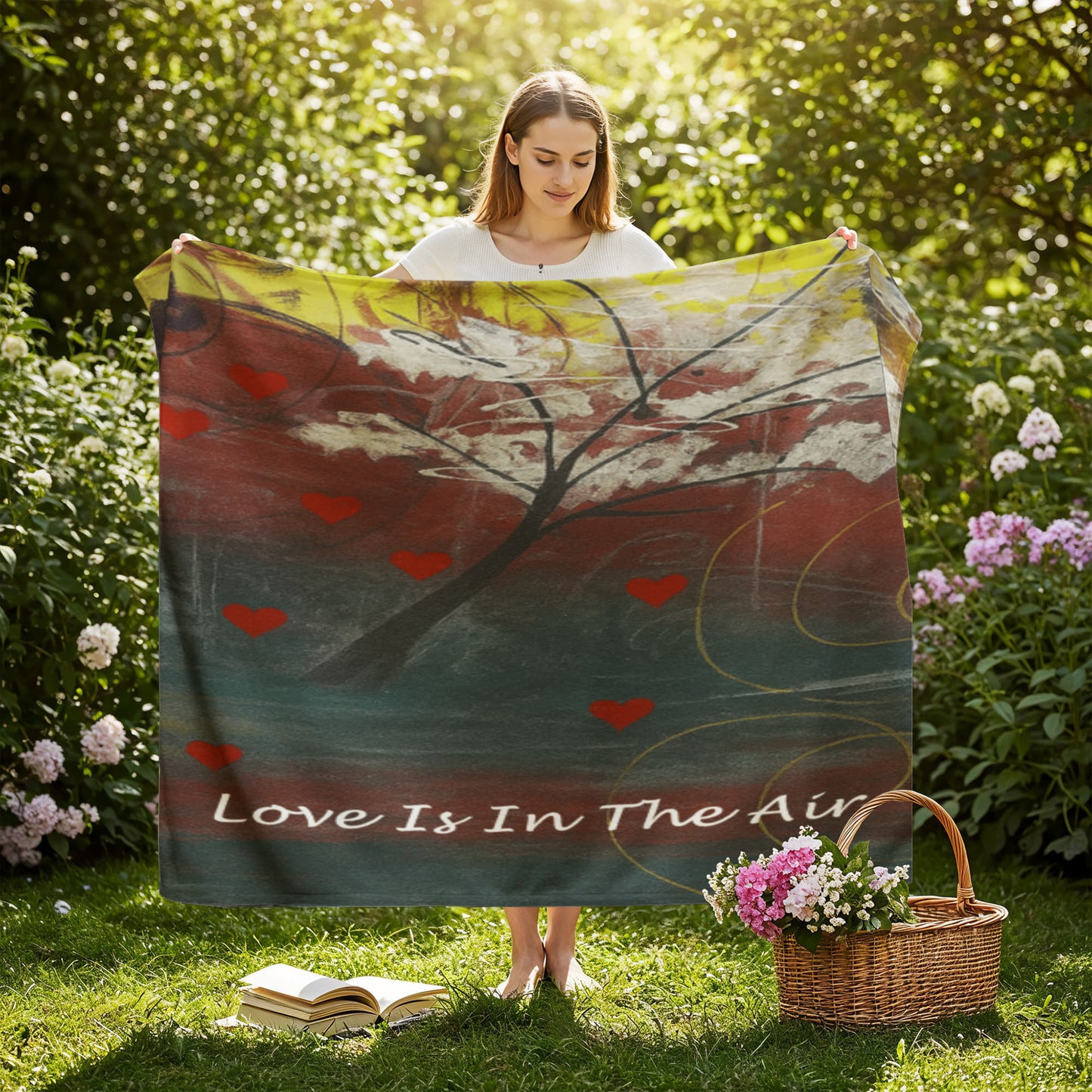 Love Is In The Air | Jersey Fleece Blanket