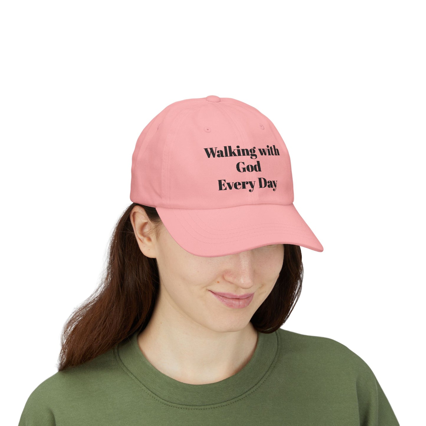 Walking with God Every Day Inspirational Dad Cap | Faith Hat, Dad Gift, Casual Cap, Christian Apparel, Outdoor Accessory