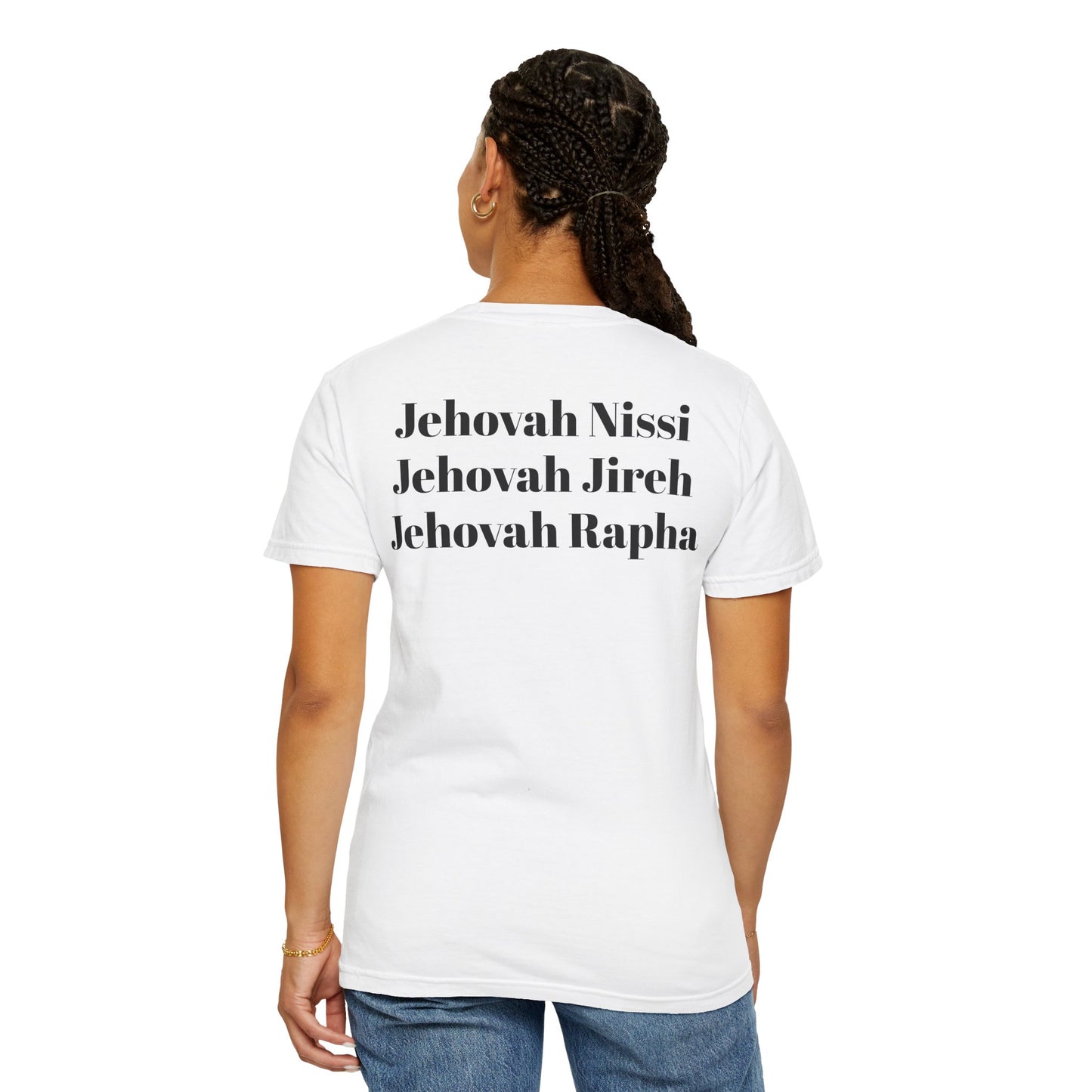 My God Is... Jehovah... Inspirational Unisex T-Shirt - Faith-Based Tee for Everyday Inspiration, Gift for Spiritual Growth, Casual Wear