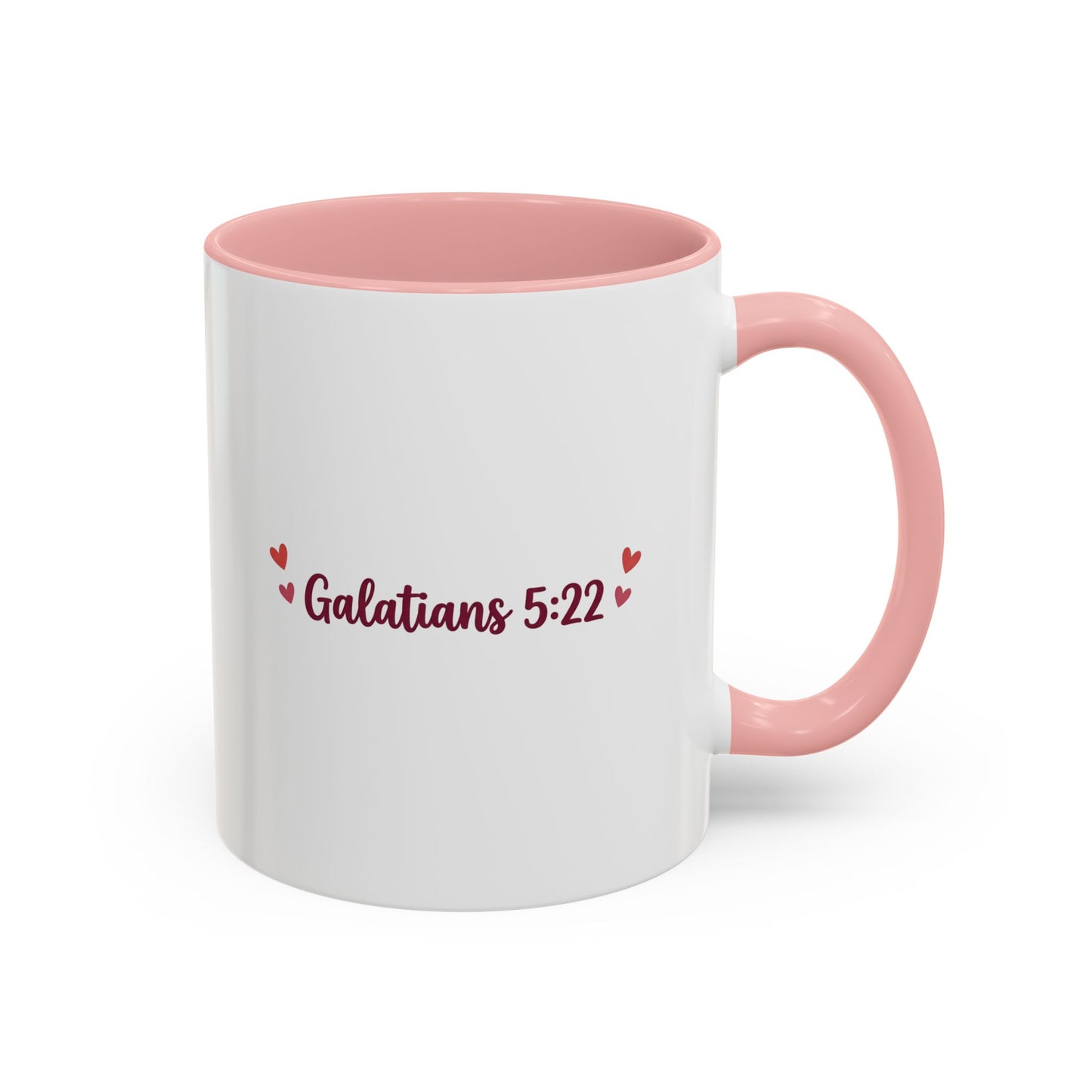 My Heart Overflows with Love, Joy & Peace - Fruit of the Spirit Christian Accent Mug (11/15oz)