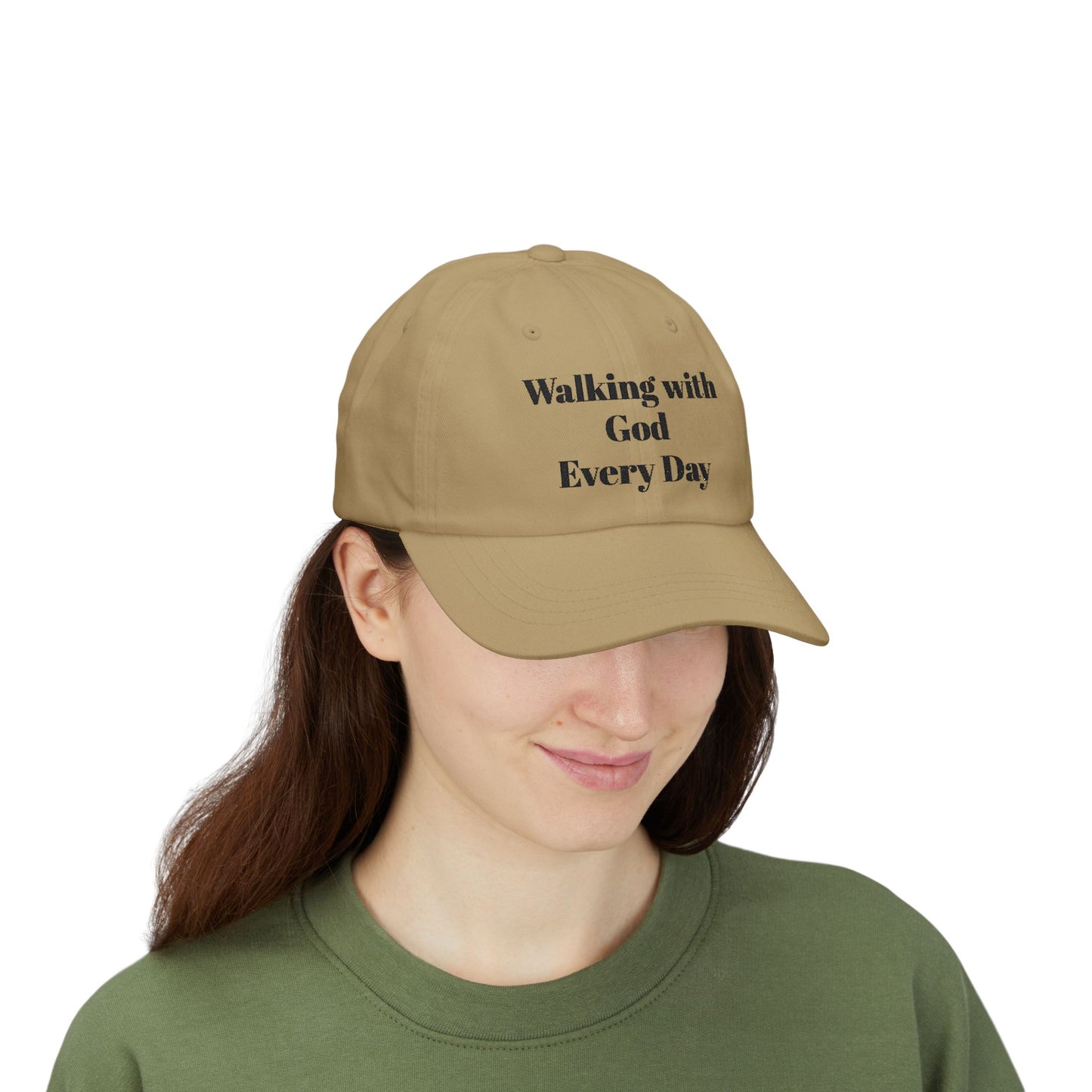 Walking with God Every Day Inspirational Dad Cap | Faith Hat, Dad Gift, Casual Cap, Christian Apparel, Outdoor Accessory