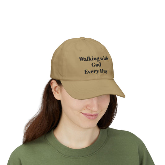 Walking with God Every Day Inspirational Dad Cap | Faith Hat, Dad Gift, Casual Cap, Christian Apparel, Outdoor Accessory