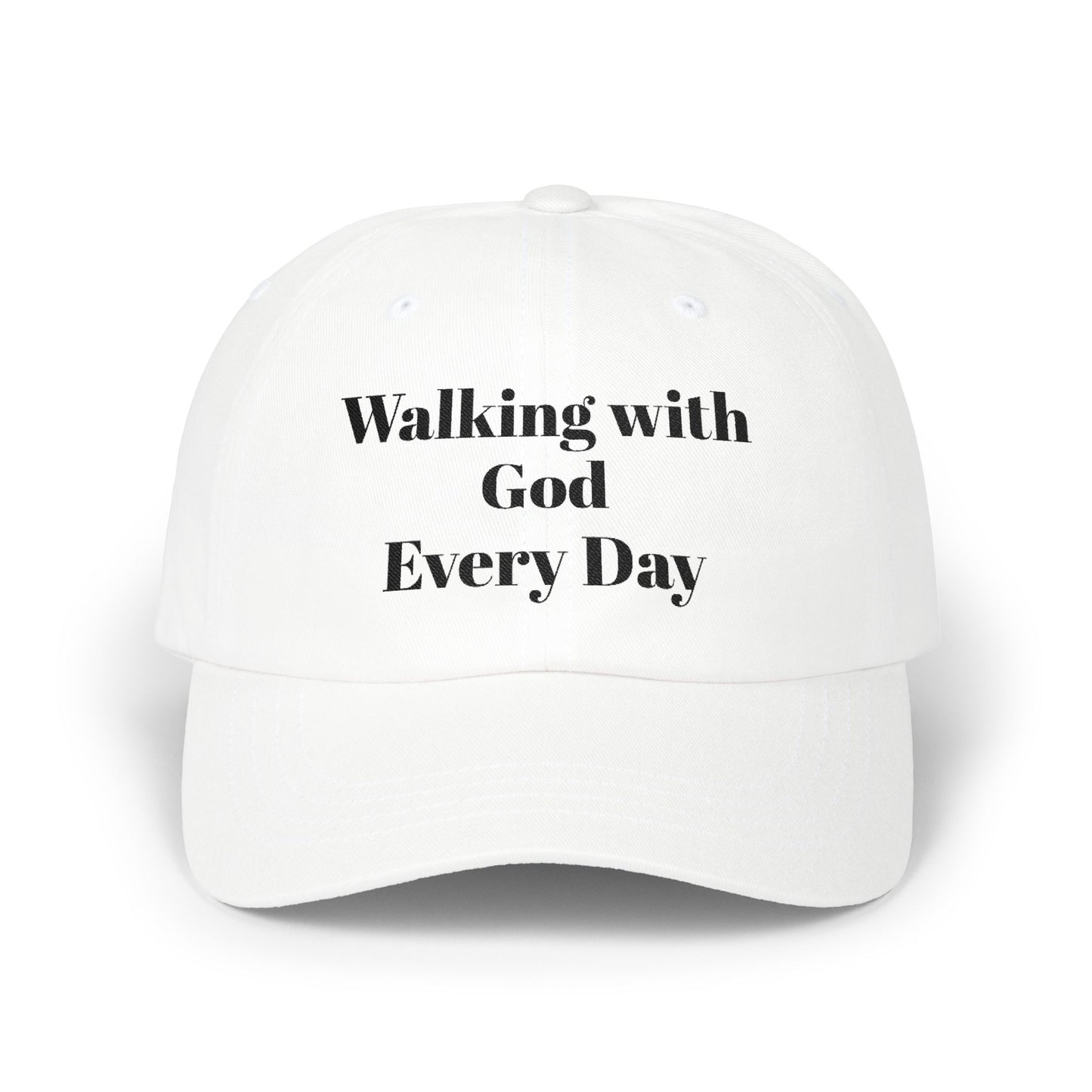 Walking with God Every Day Inspirational Dad Cap | Faith Hat, Dad Gift, Casual Cap, Christian Apparel, Outdoor Accessory