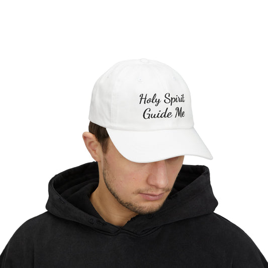 Holy Spirit Guide Me Classic Dad Cap | Faith-Based Gift, Religious Hat, Everyday Wear, Inspirational Headwear, Father's Day Gift