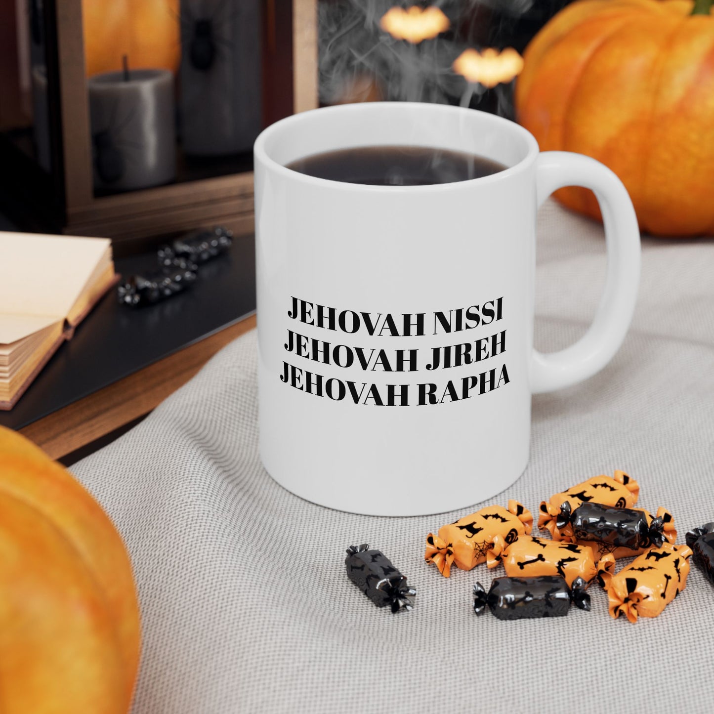 My God Is... Jehovah... Inspirational Ceramic Mug | Gift for Christians | Bible Verse Coffee Cup | Encouragement Mug | Faith-Based Home Decor