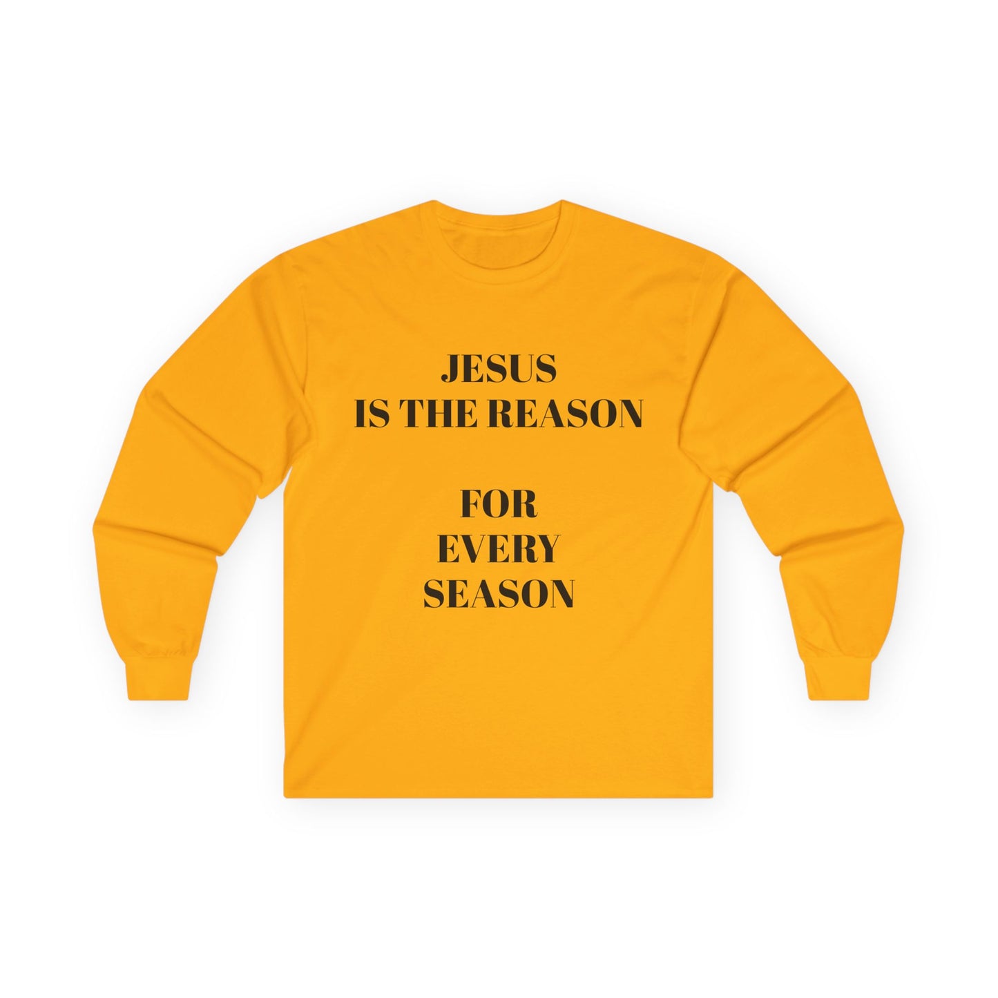 Jesus Is The Reason Long Sleeve Tee — Hebrews 13:8 Faith Shirt