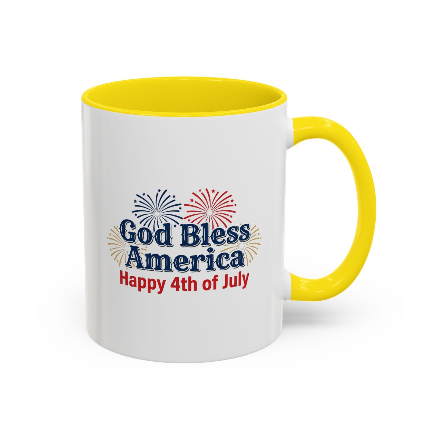 God Bless America • Happy 4th of July Mug — Inspirational Religious Accent Mug