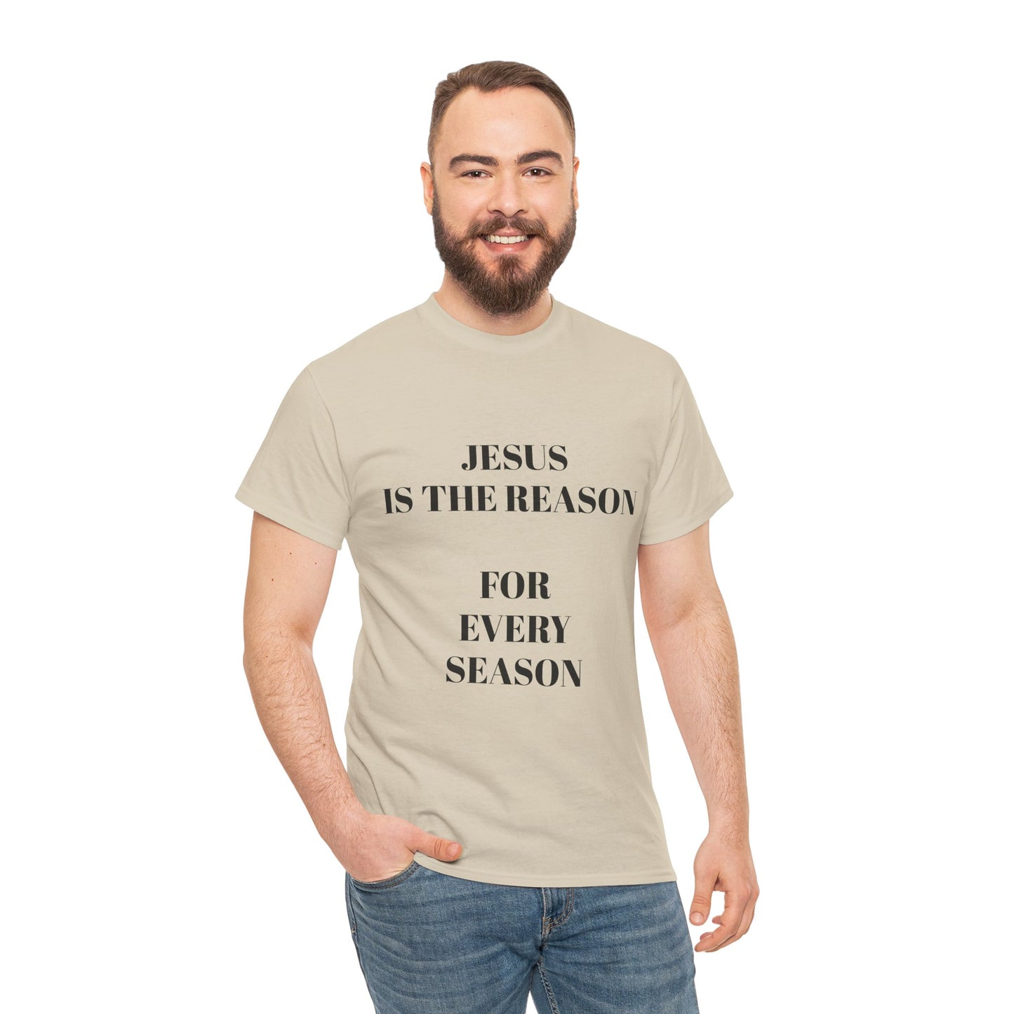 "Jesus Is the Reason for Every Season" | Hebrews 13:8 Faith Tee