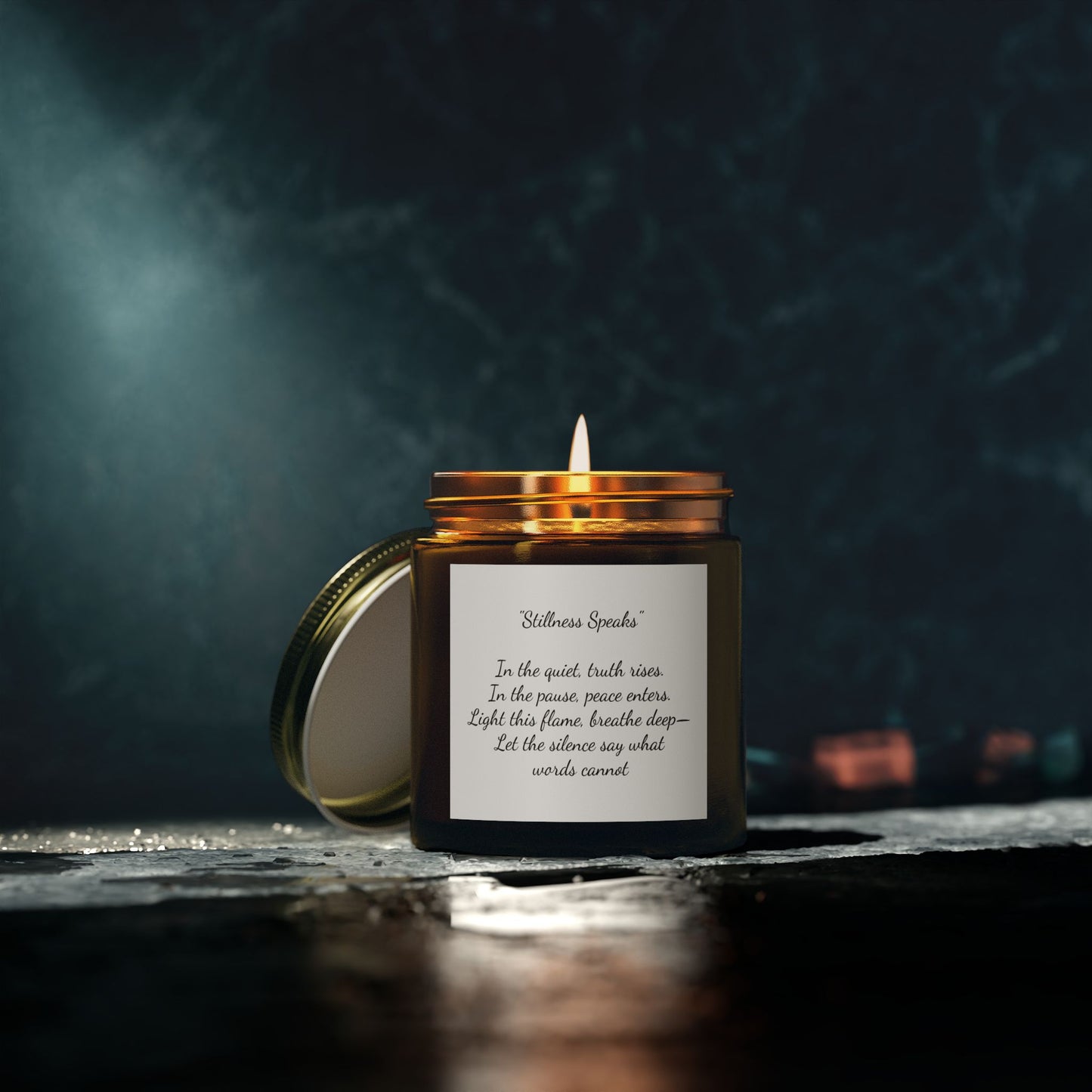 Stillness Speaks Calming Scented Candles, Coconut Apricot Wax, Relaxation Gift, Home Decor, Aromatherapy, Self-Care, Mindfulness