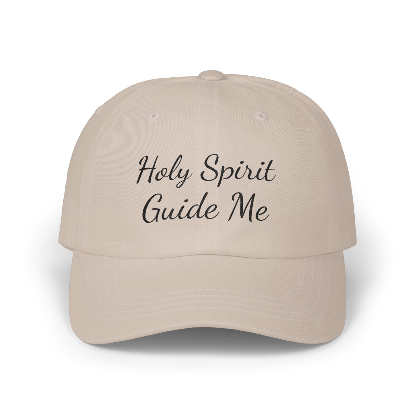 Holy Spirit Guide Me Classic Dad Cap | Faith-Based Gift, Religious Hat, Everyday Wear, Inspirational Headwear, Father's Day Gift