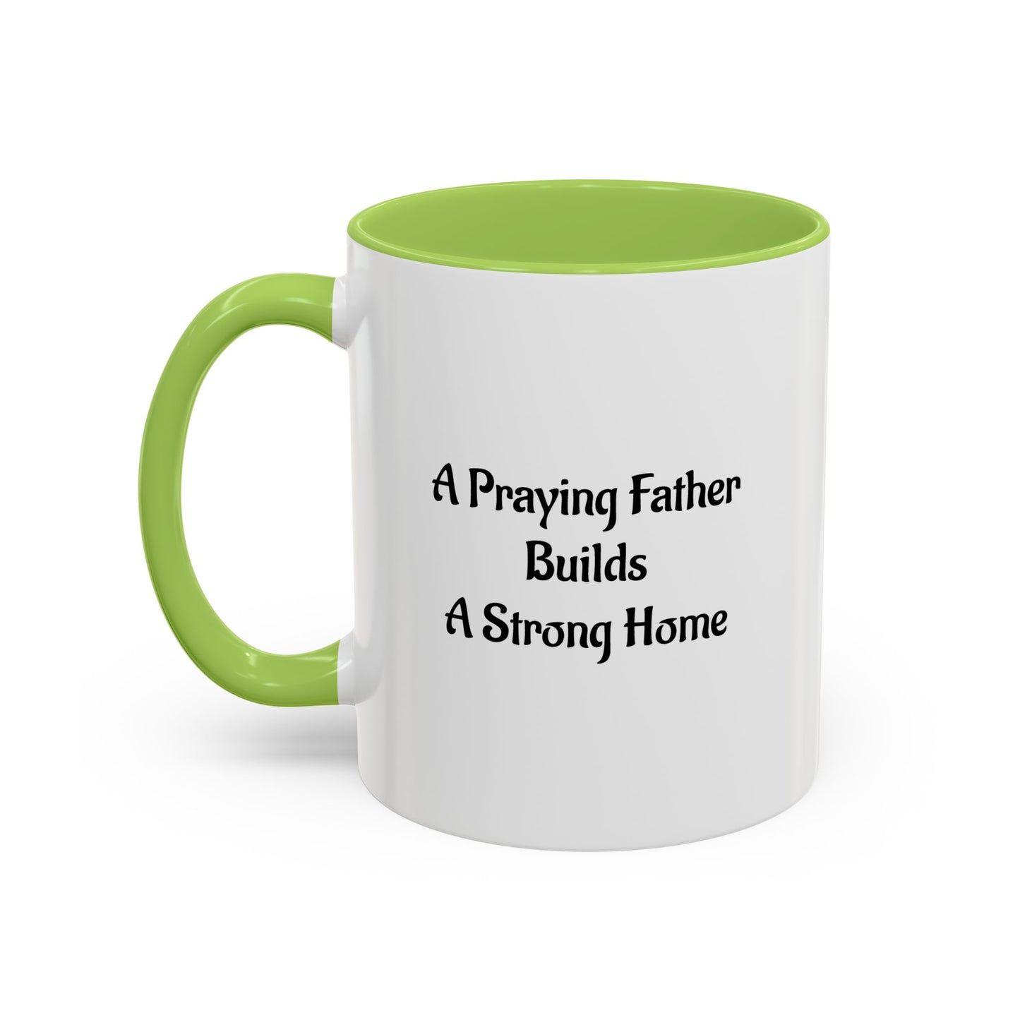 A Praying Father Accent Coffee Mug – Christian Inspirational Scripture Tea Mug