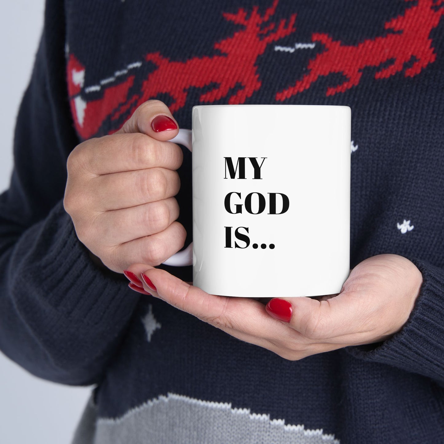 My God Is... Jehovah... Inspirational Ceramic Mug | Gift for Christians | Bible Verse Coffee Cup | Encouragement Mug | Faith-Based Home Decor