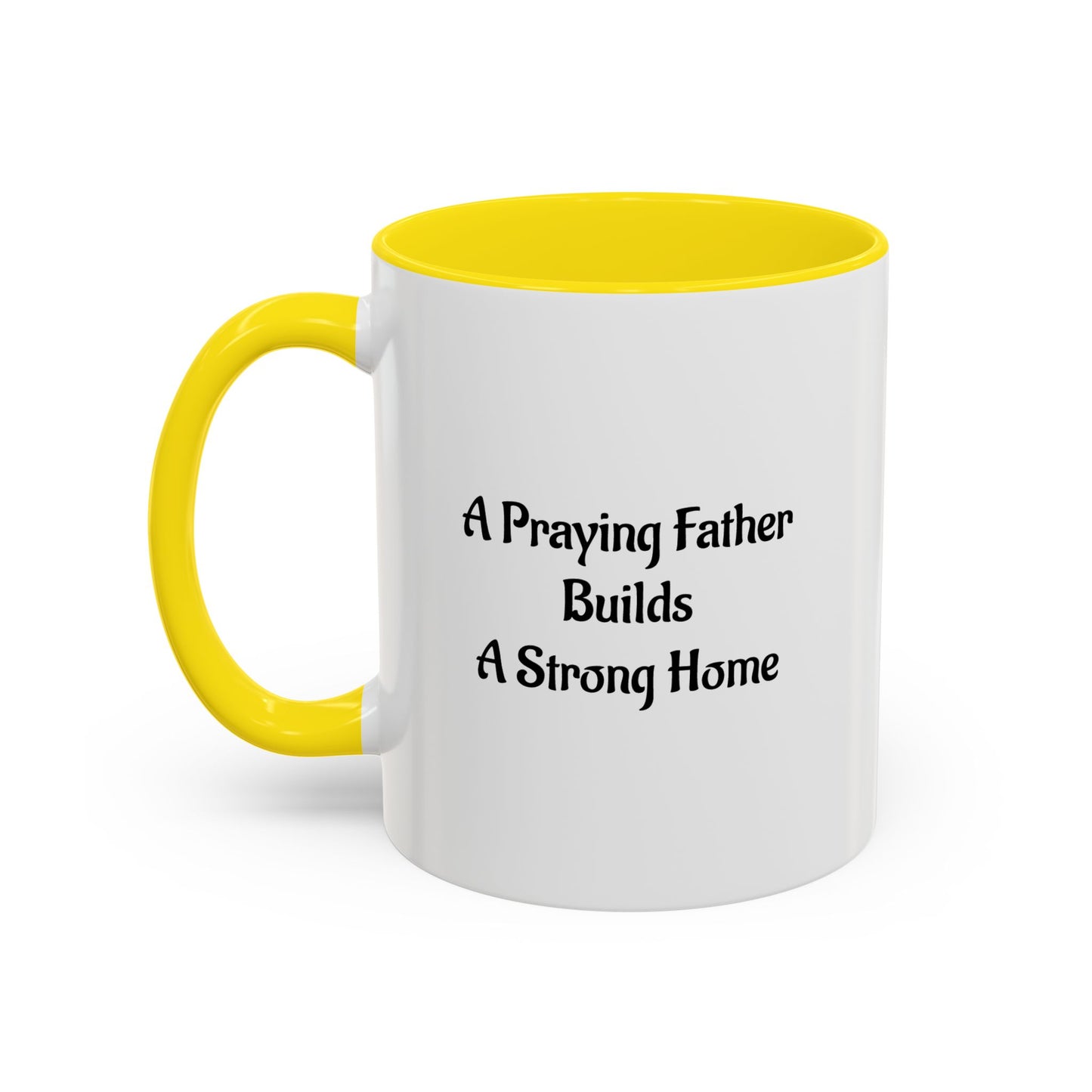 A Praying Father Accent Coffee Mug – Christian Inspirational Scripture Tea Mug