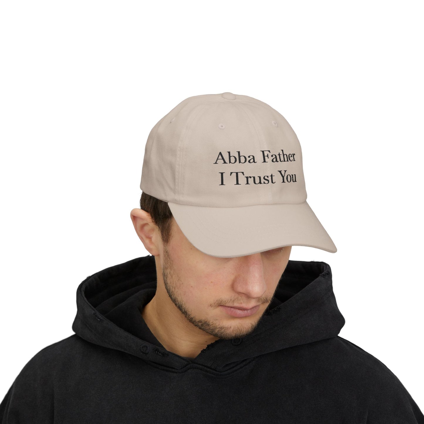 Abba Father I Trust You Dad Cap, Adjustable Cap, Christian Gift, Casual Hat, Religious Apparel, Faith-Inspired Gear