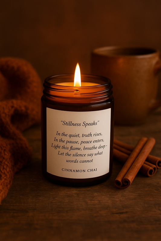 Stillness Speaks Calming Scented Candles, Coconut Apricot Wax, Relaxation Gift, Home Decor, Aromatherapy, Self-Care, Mindfulness