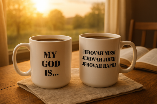 My God Is... Jehovah... Inspirational Ceramic Mug | Gift for Christians | Bible Verse Coffee Cup | Encouragement Mug | Faith-Based Home Decor