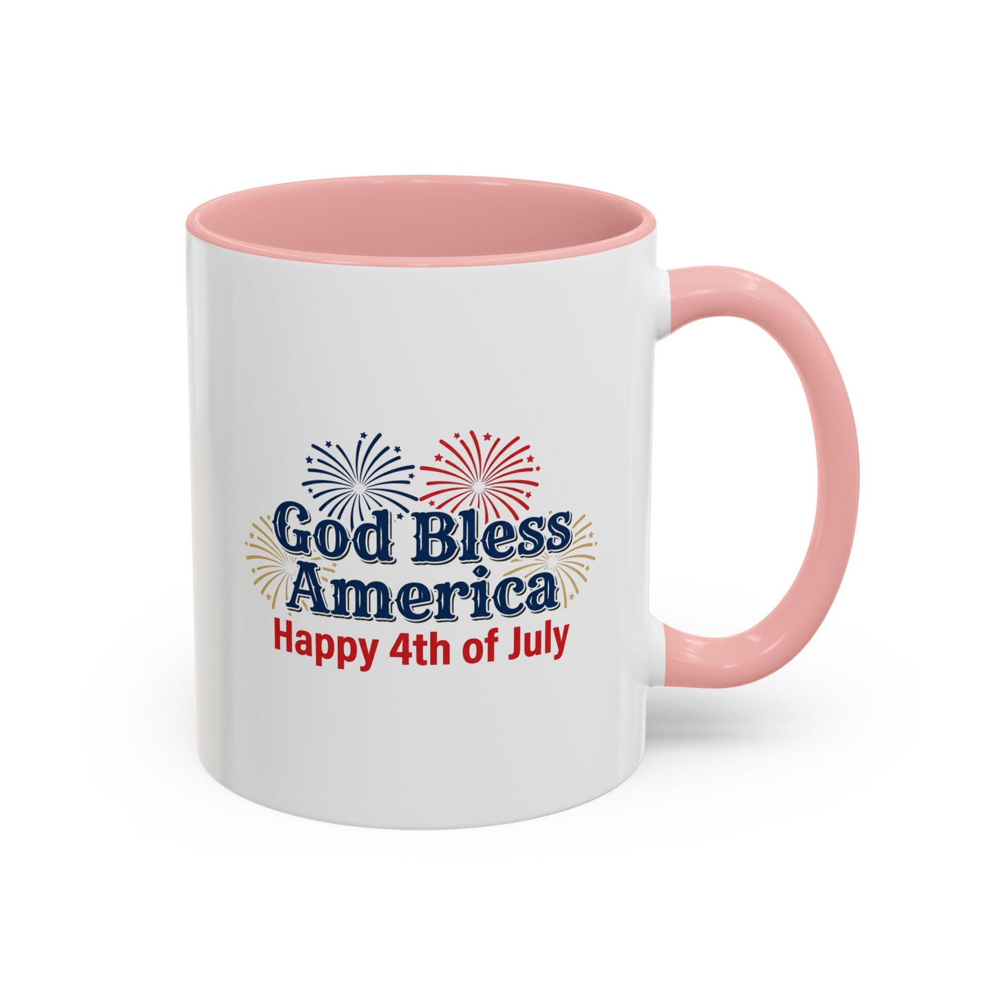 God Bless America • Happy 4th of July Mug — Inspirational Religious Accent Mug