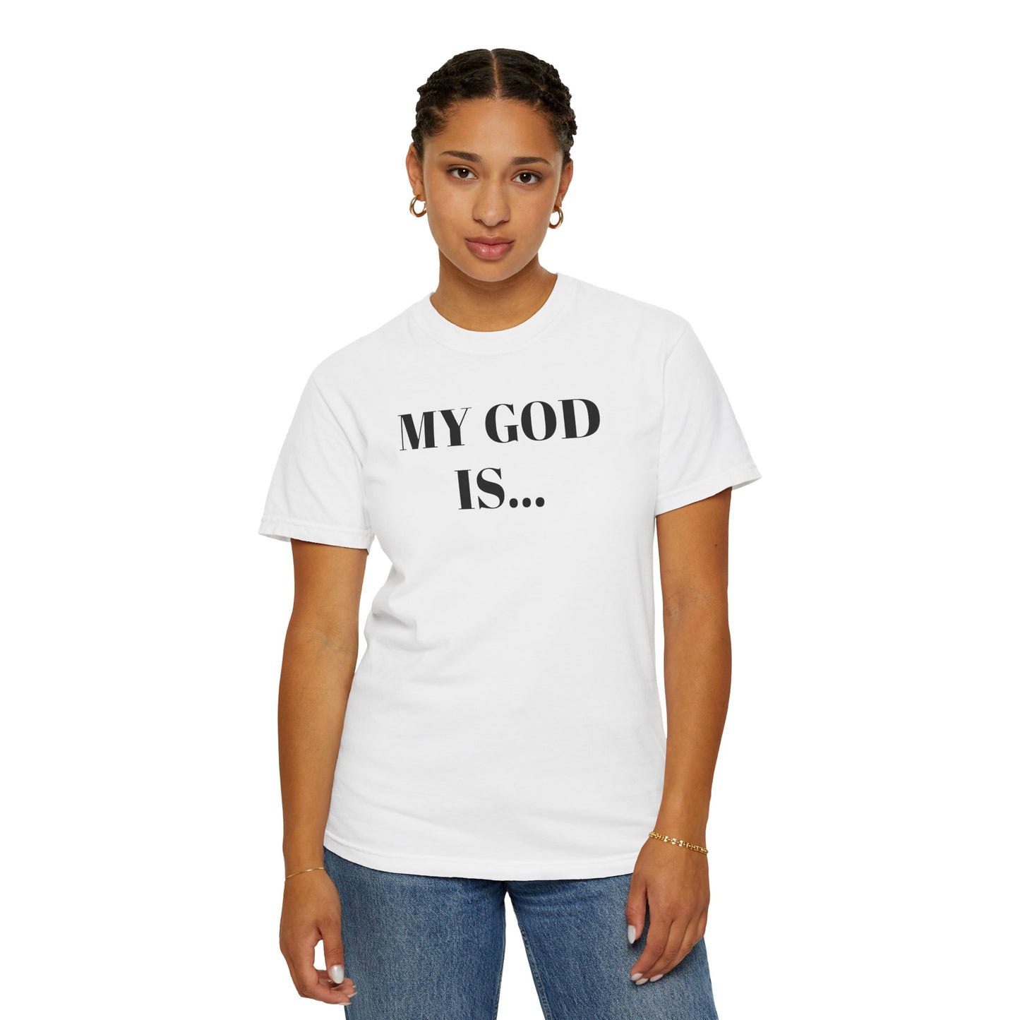My God Is... Jehovah... Inspirational Unisex T-Shirt - Faith-Based Tee for Everyday Inspiration, Gift for Spiritual Growth, Casual Wear