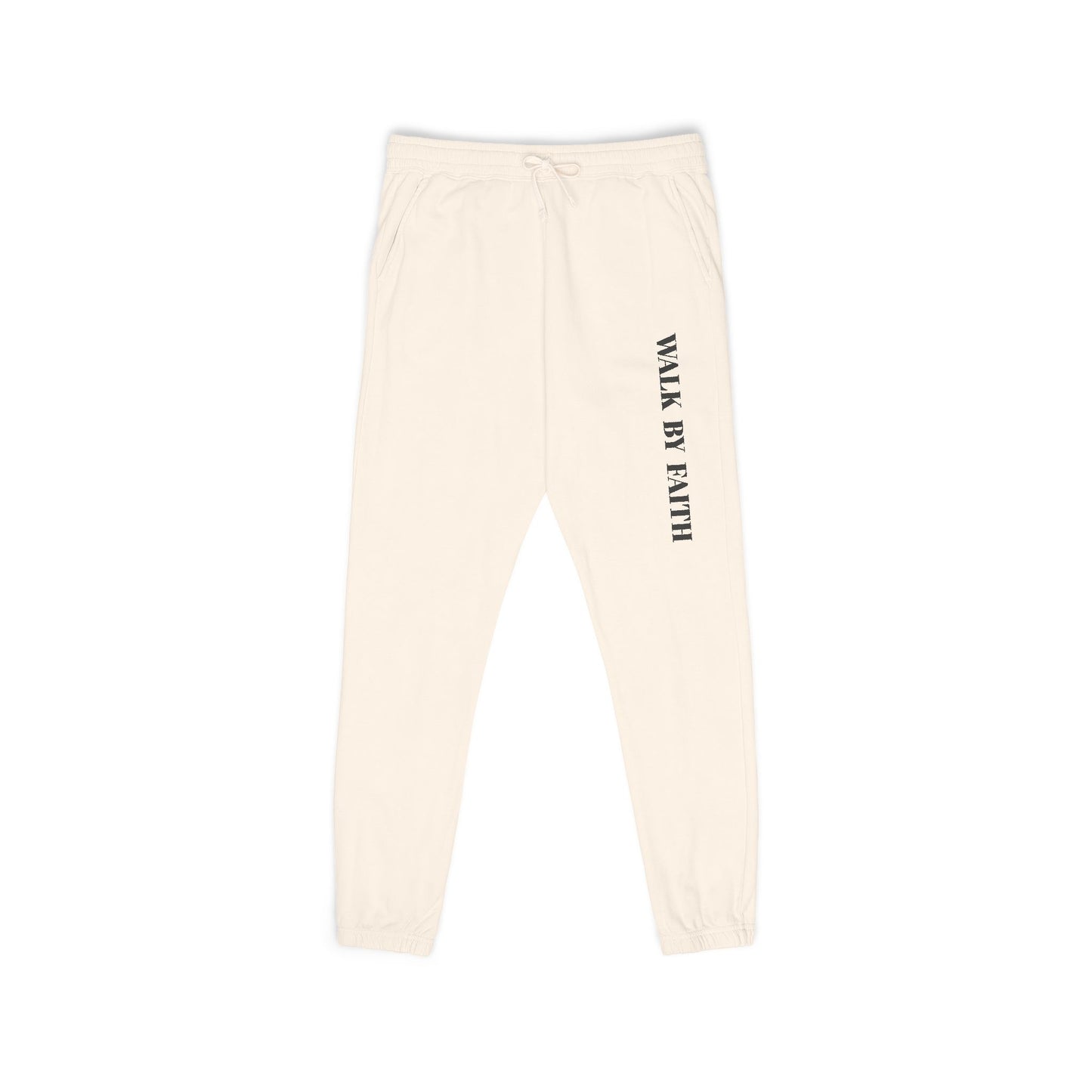 Walk By Faith Sweatpants (light colors) — Garment-Dyed Fleece Joggers
