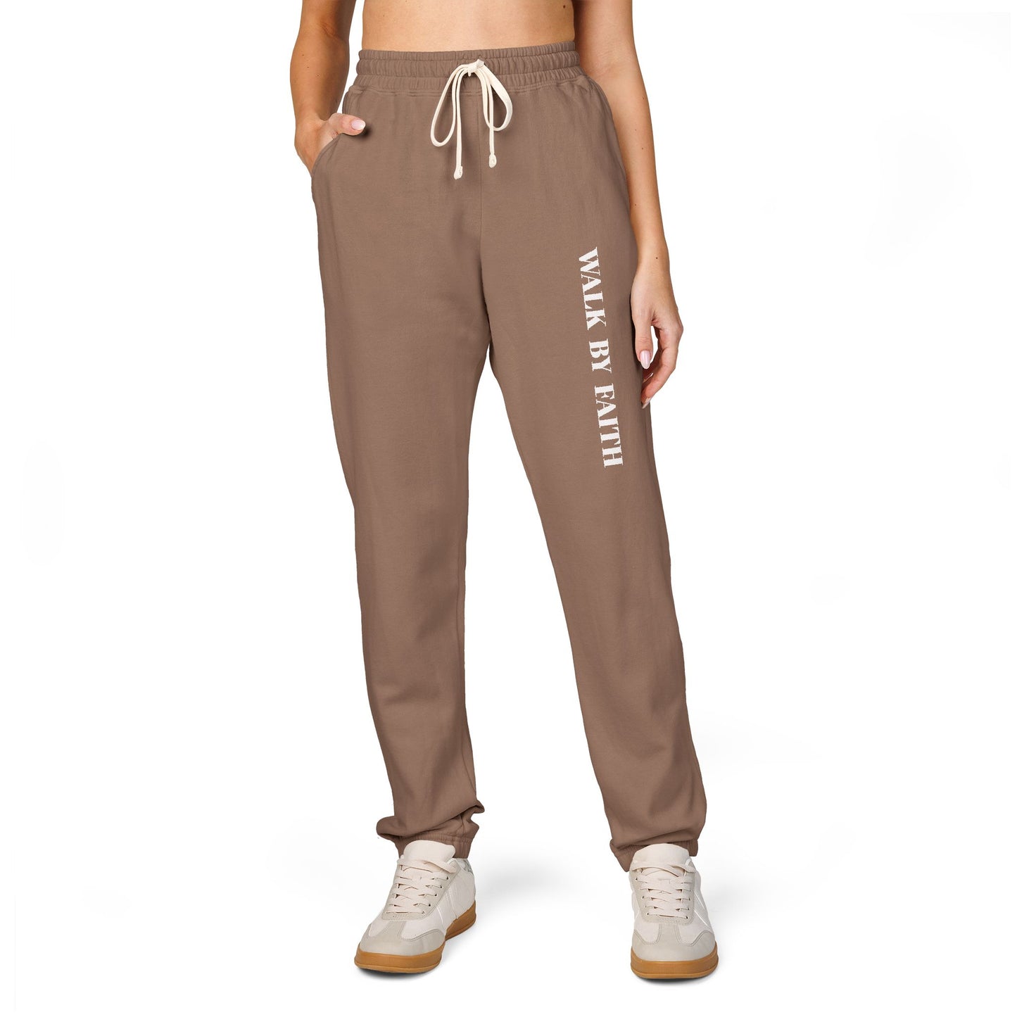 Walk By Faith Sweatpants — Garment-Dyed Fleece Joggers