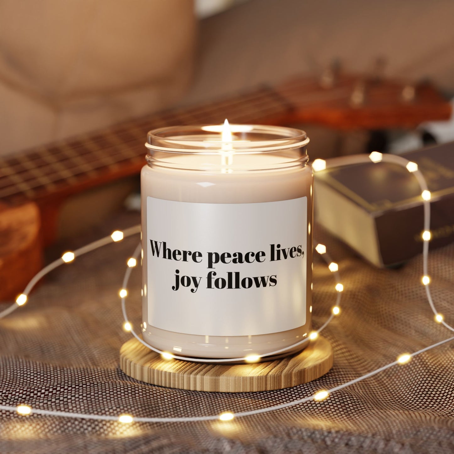 Where Peace Lives Scented Soy Candle, 9oz