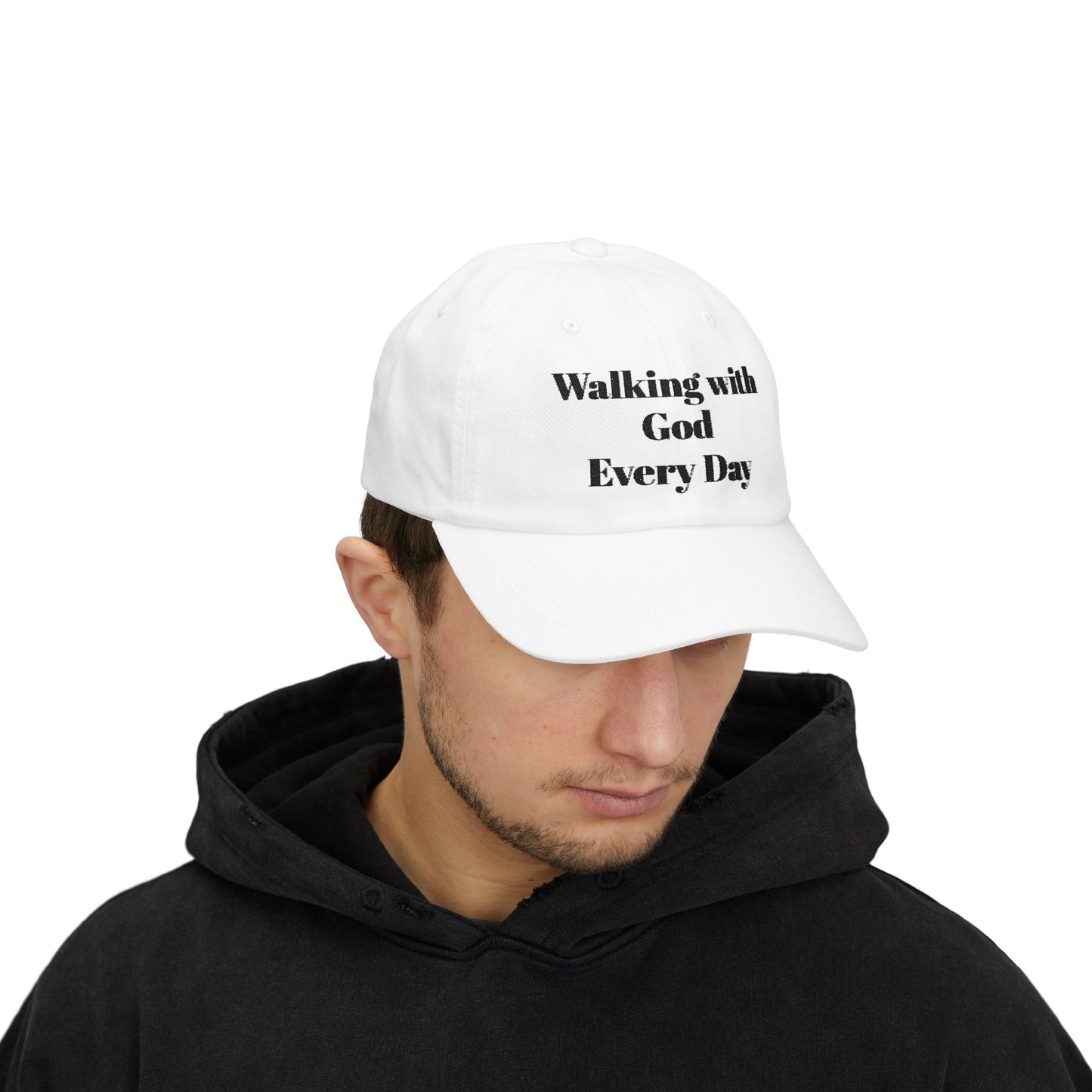 Walking with God Every Day Inspirational Dad Cap | Faith Hat, Dad Gift, Casual Cap, Christian Apparel, Outdoor Accessory