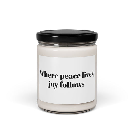Where Peace Lives Scented Soy Candle, 9oz
