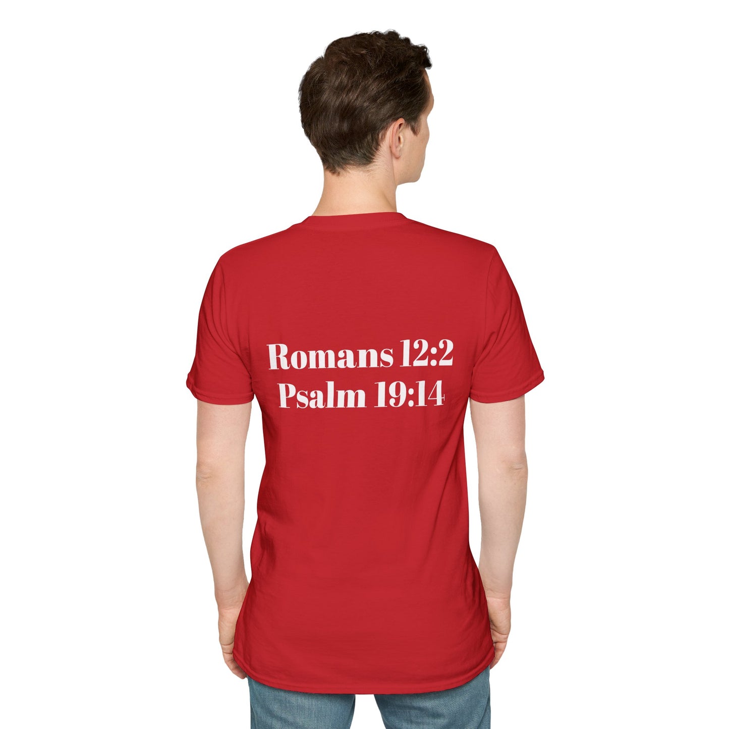 "Mind Mouth Heart Aligned With God's Will" (Romans 12:2, Psalm 19:14) | Dark color T-Shirt