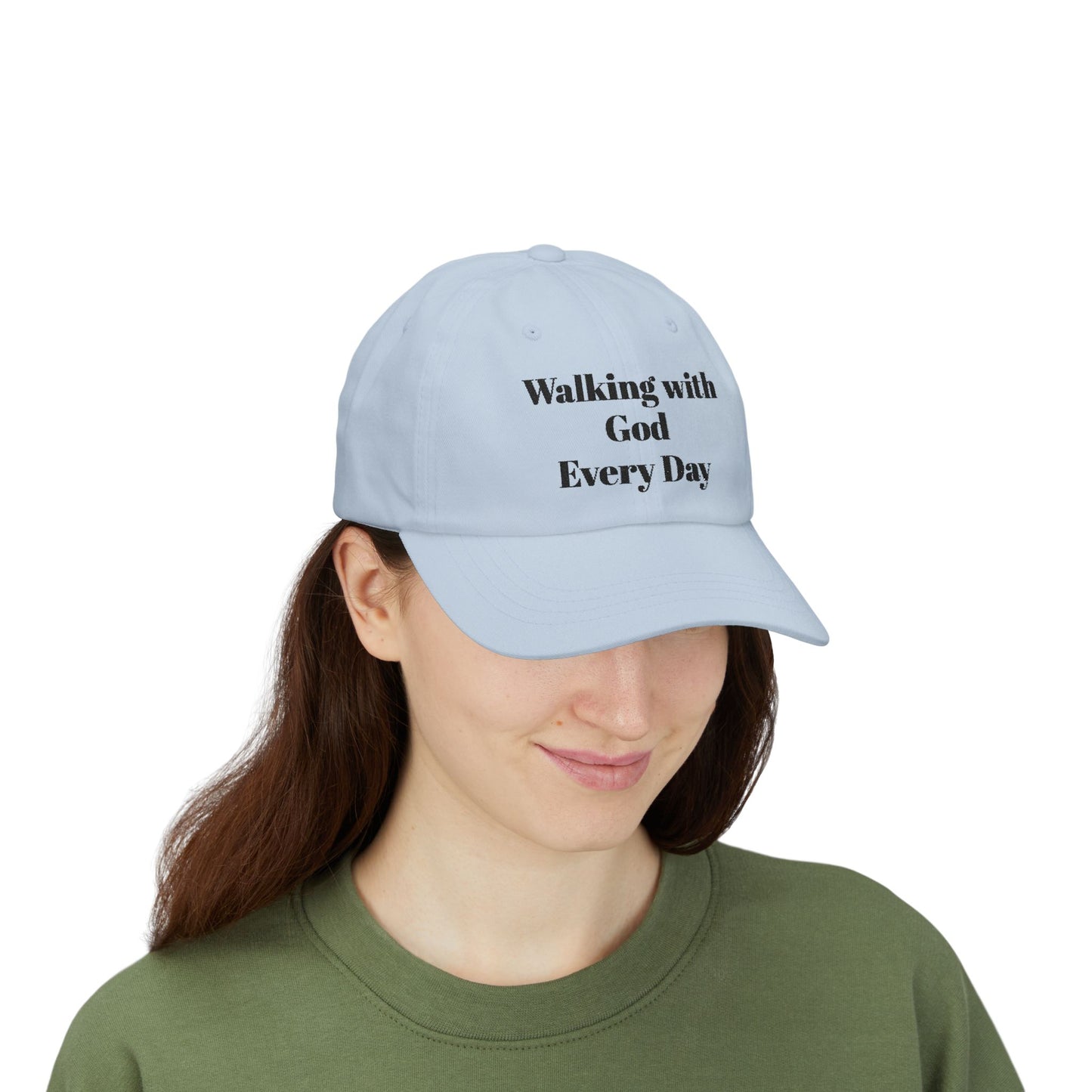 Walking with God Every Day Inspirational Dad Cap | Faith Hat, Dad Gift, Casual Cap, Christian Apparel, Outdoor Accessory