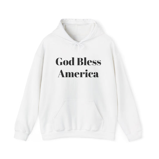 God Bless America Hoodie – Patriotic USA Graphic Hooded Sweatshirt