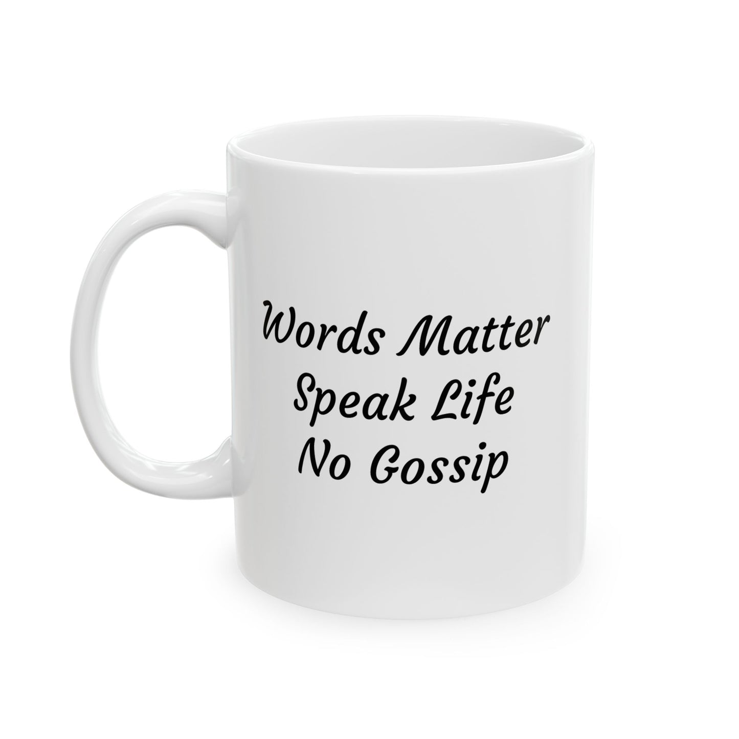 Words Matter — "Ephesians 4:29" Inspirational Scripture Coffee Cup