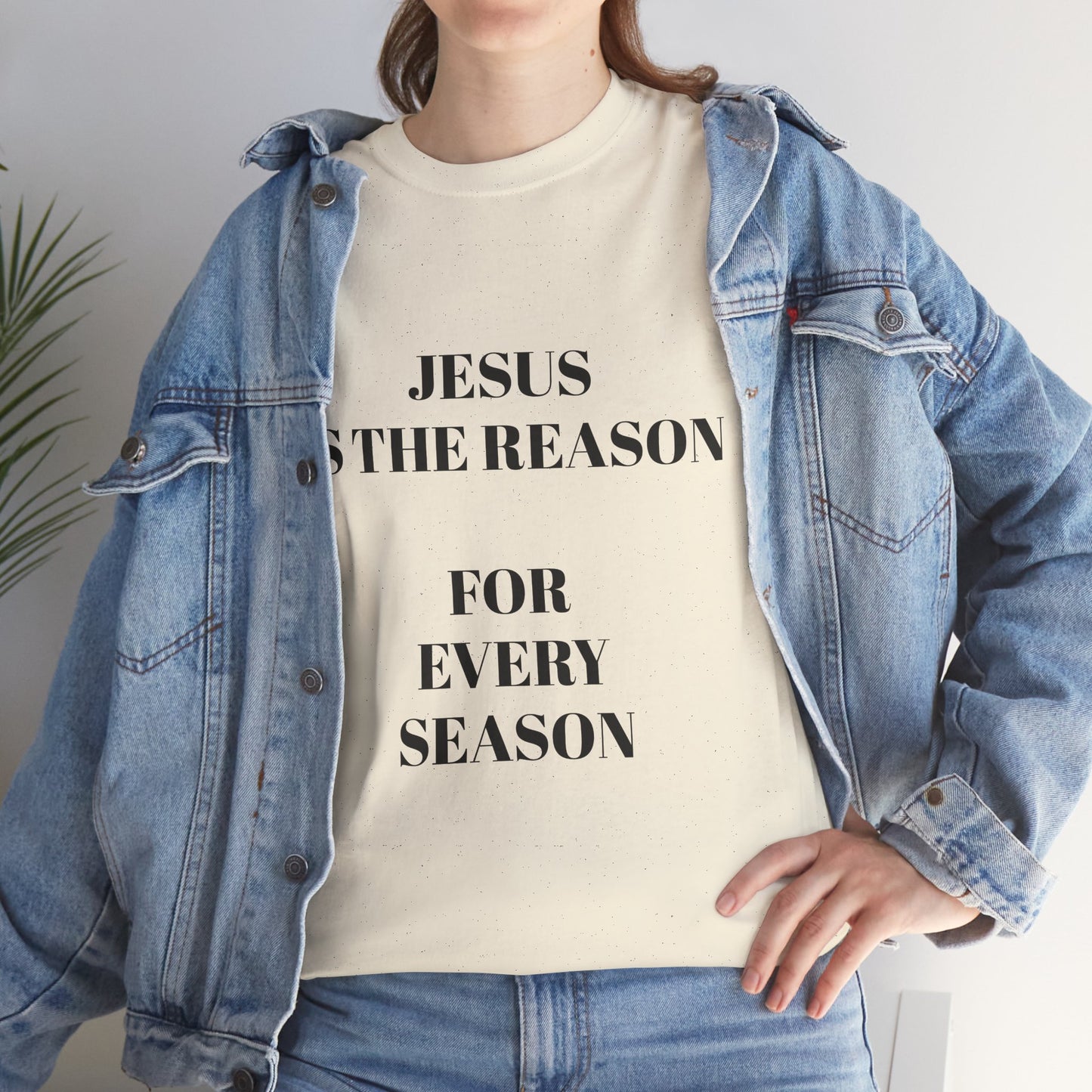 "Jesus Is the Reason for Every Season" | Hebrews 13:8 Faith Tee