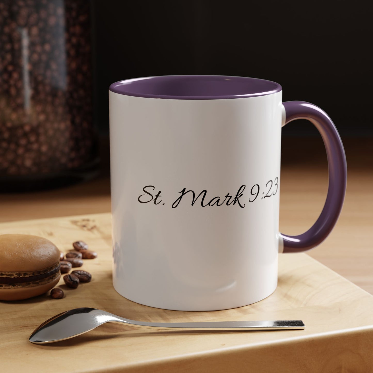 "There Is No Such Word as Can't" (St. Mark 9:23) | Inspirational Coffee Mug