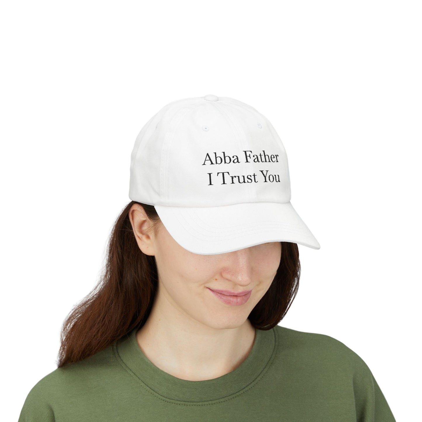 Abba Father I Trust You Dad Cap, Adjustable Cap, Christian Gift, Casual Hat, Religious Apparel, Faith-Inspired Gear
