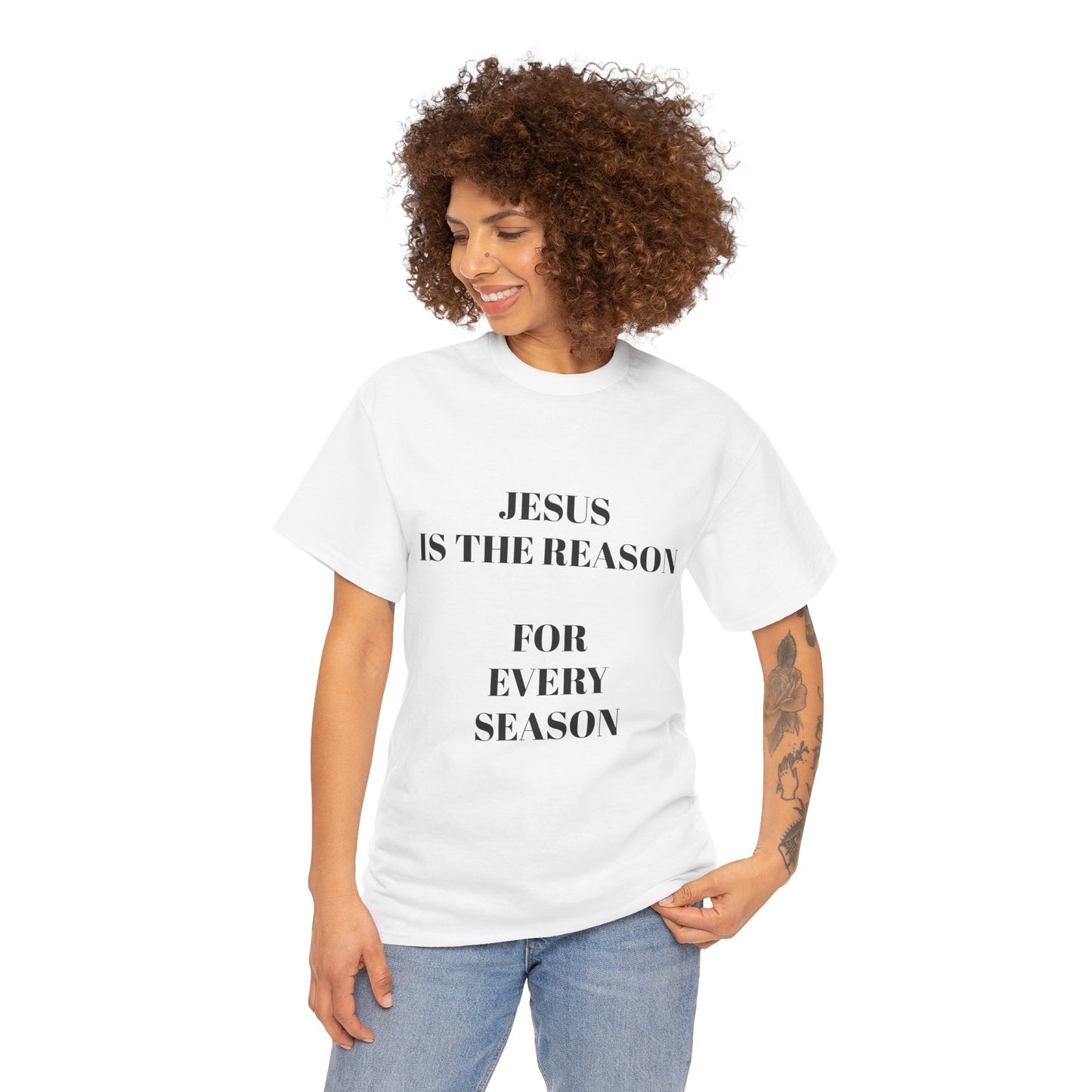 "Jesus Is the Reason for Every Season" | Hebrews 13:8 Faith Tee
