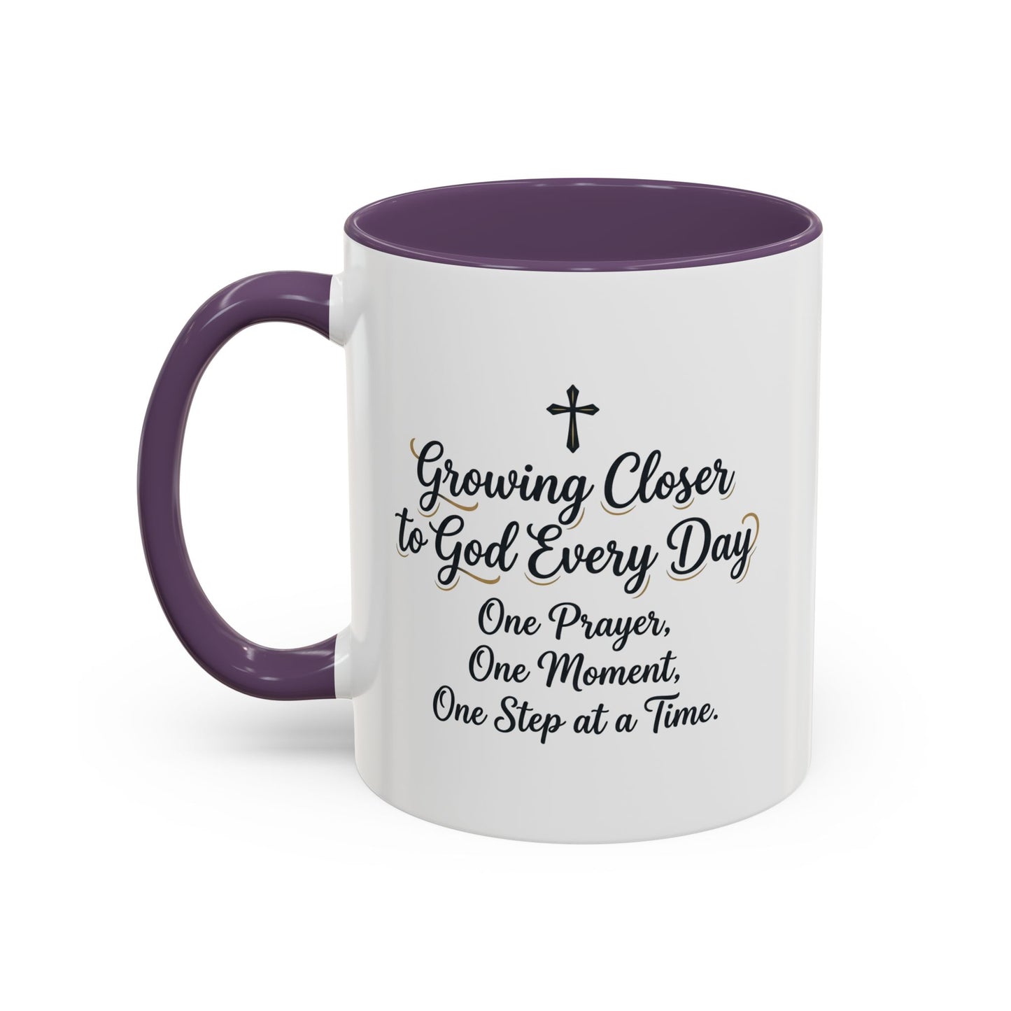 Growing Closer to God Every Day | Accent Coffee Mug (11, 15oz)