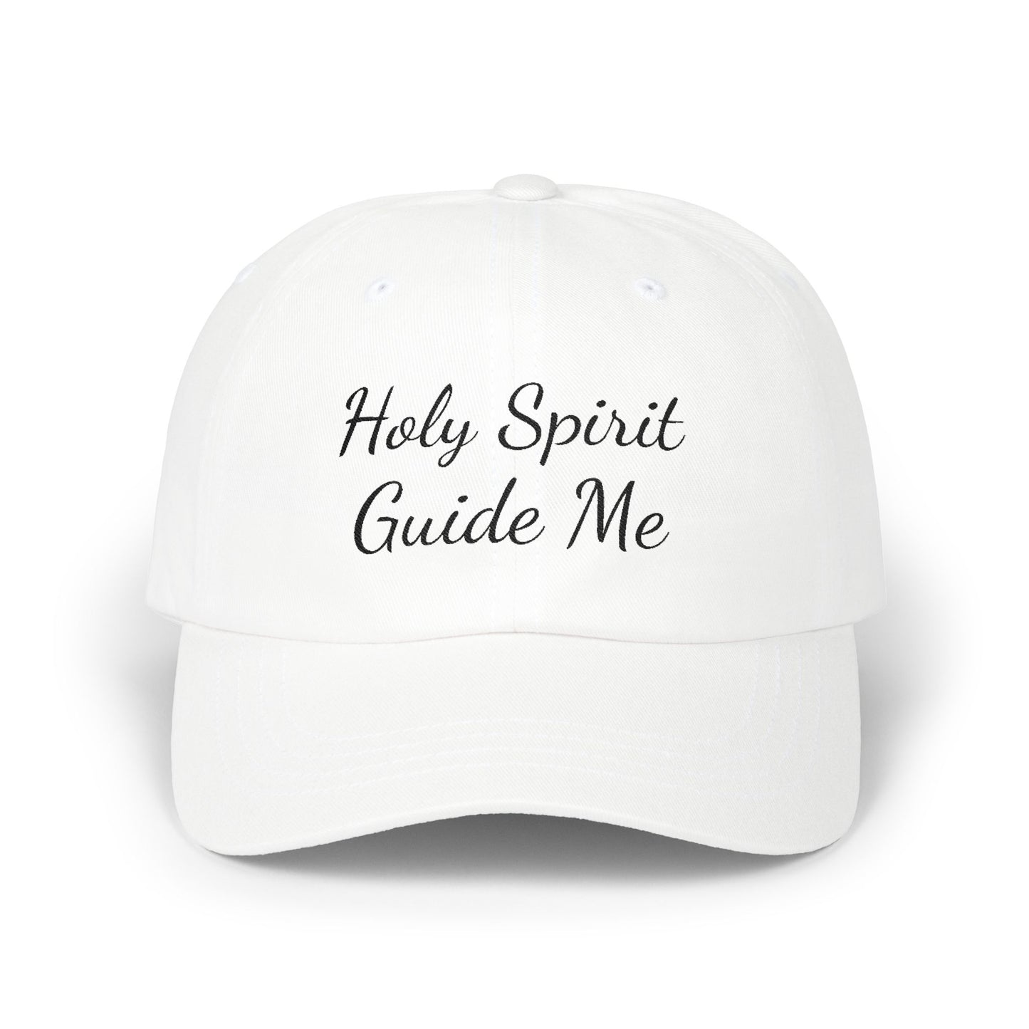 Holy Spirit Guide Me Classic Dad Cap | Faith-Based Gift, Religious Hat, Everyday Wear, Inspirational Headwear, Father's Day Gift