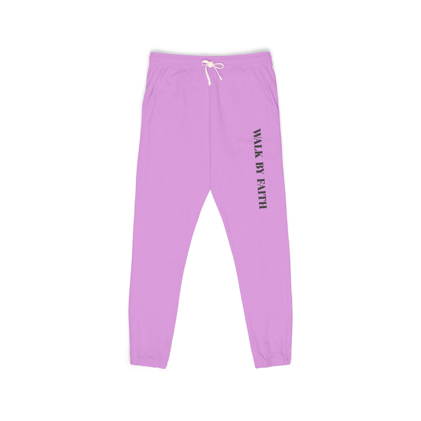 Walk By Faith Sweatpants (light colors) — Garment-Dyed Fleece Joggers