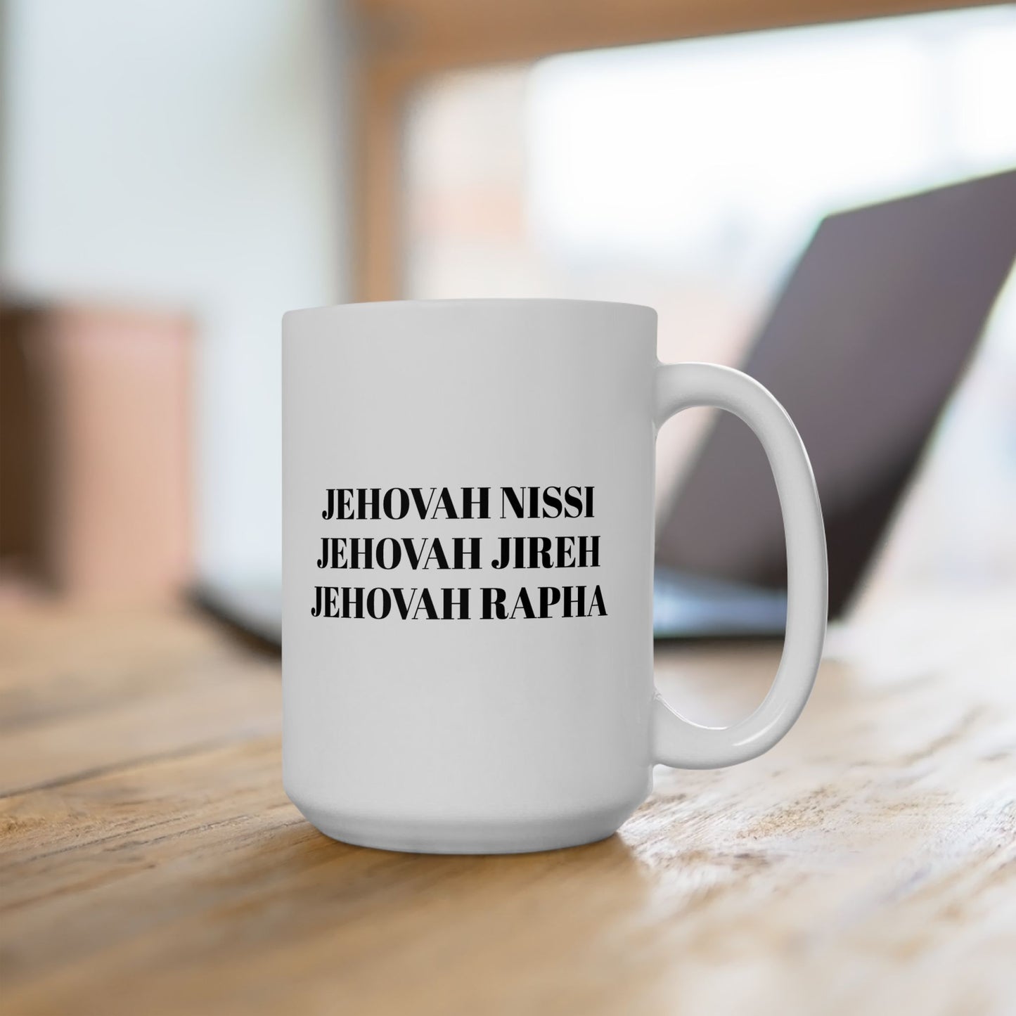 My God Is... Jehovah... Inspirational Ceramic Mug | Gift for Christians | Bible Verse Coffee Cup | Encouragement Mug | Faith-Based Home Decor