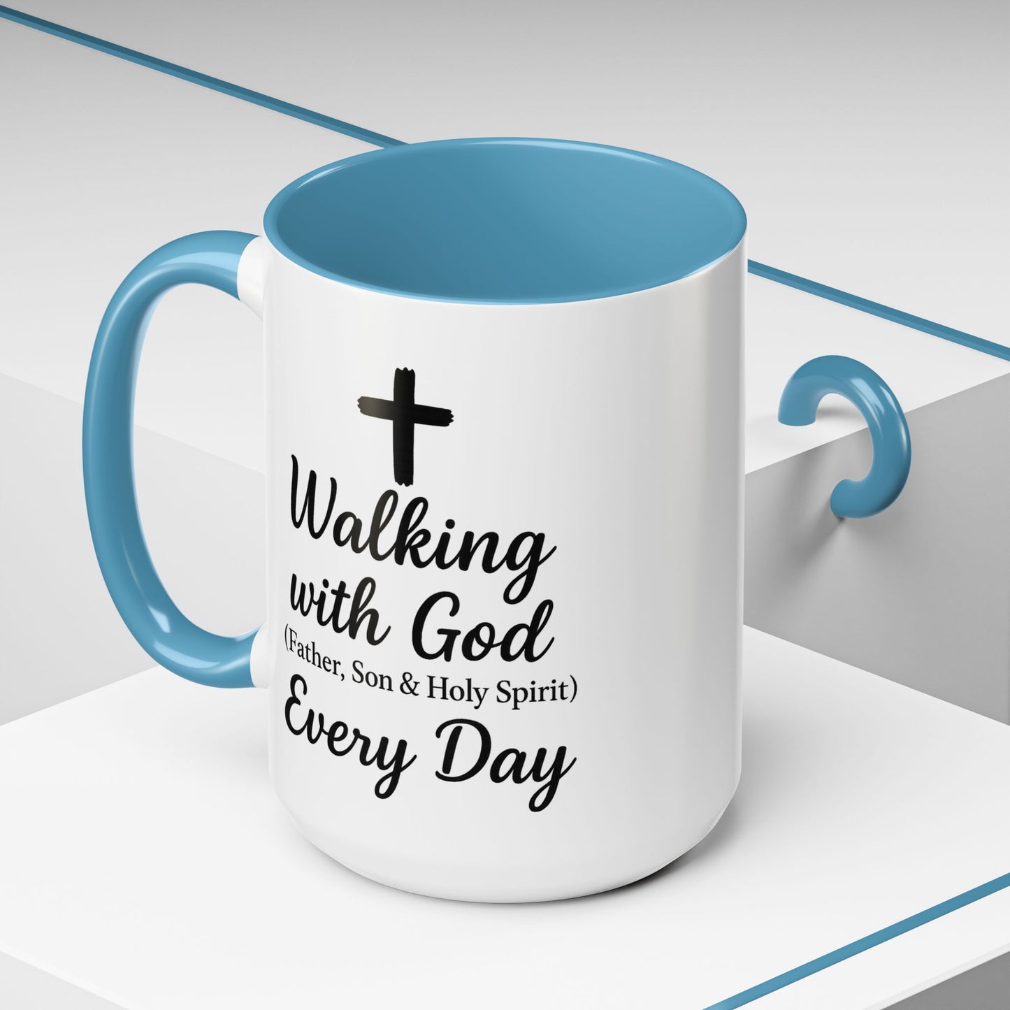 Walking with God Every Day | Accent Coffee Mug