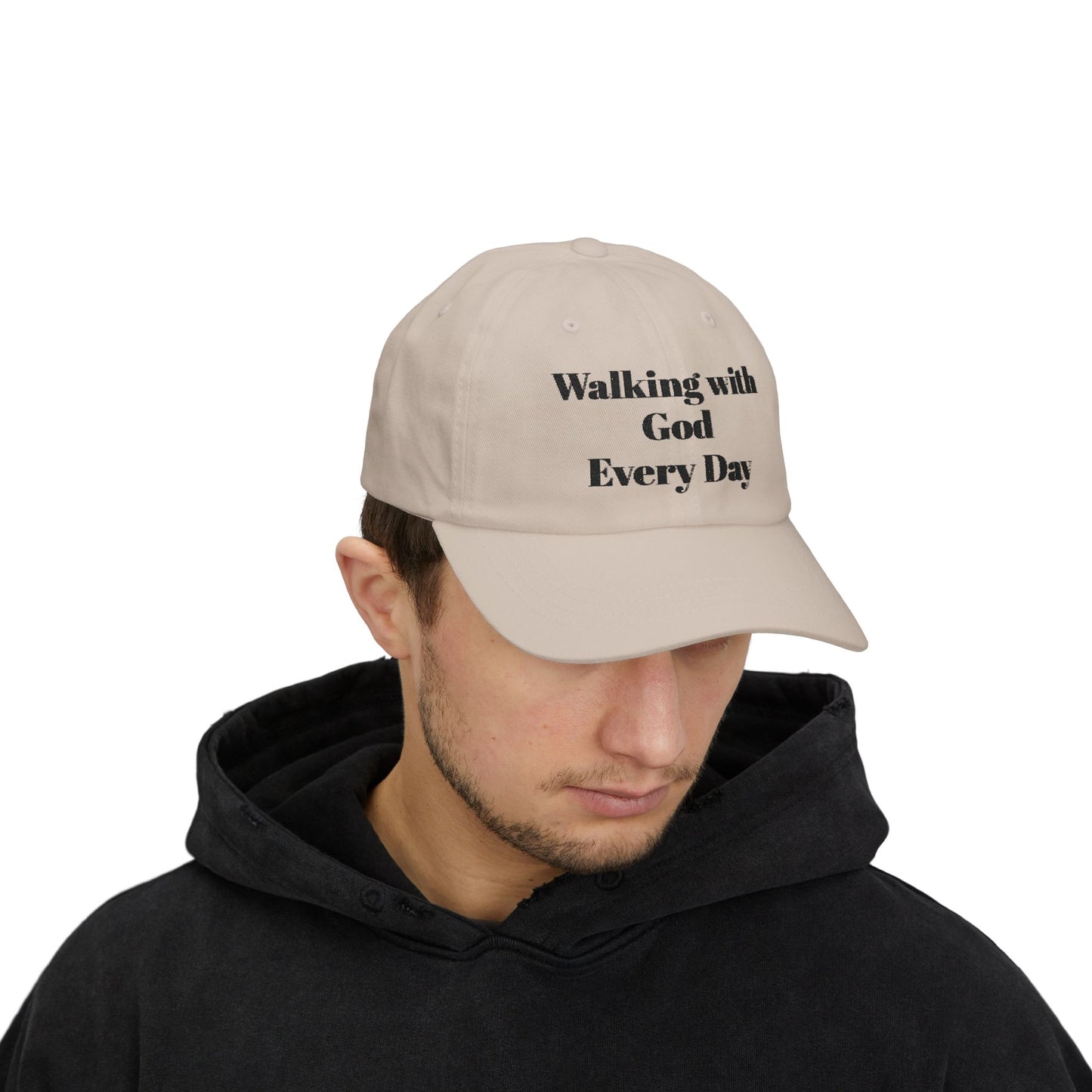 Walking with God Every Day Inspirational Dad Cap | Faith Hat, Dad Gift, Casual Cap, Christian Apparel, Outdoor Accessory