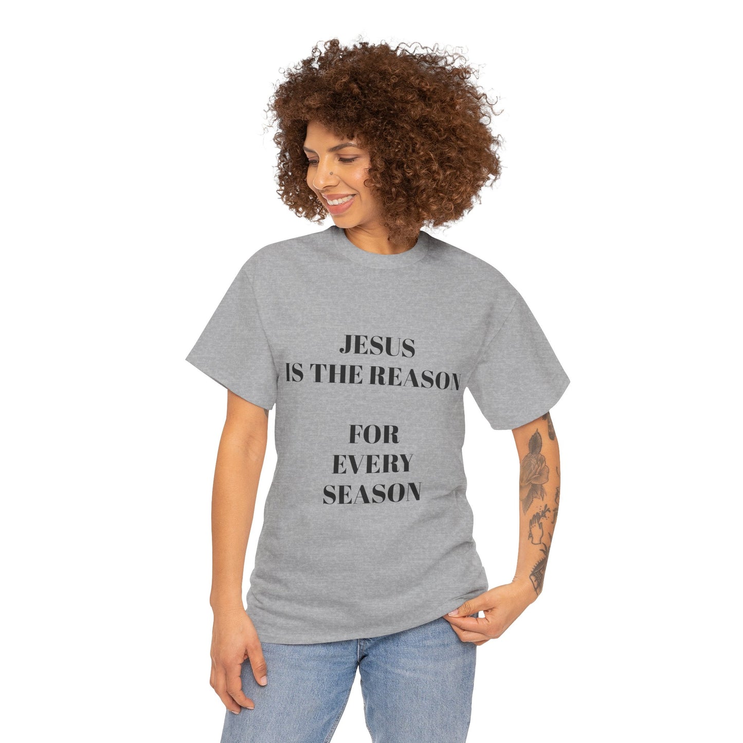 "Jesus Is the Reason for Every Season" | Hebrews 13:8 Faith Tee