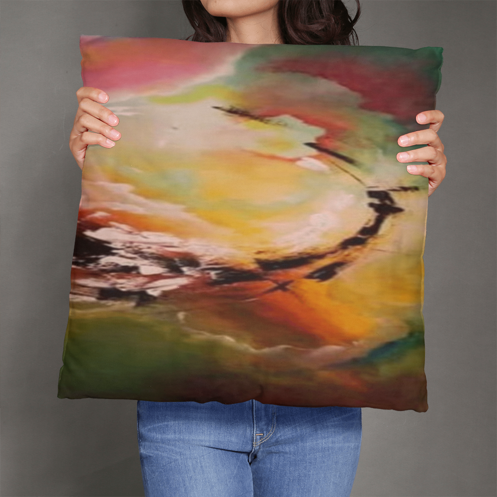 When light breaks through the storm | Classic Pillow | Artwork by Terrence Lewis