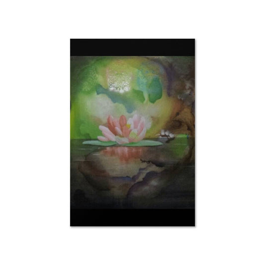 Stillness in Bloom Poster | Painting by Terrence Lewis